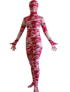 Combinaisons zentai camouflage Halloween Costume Lycra spandex Zentai Costume Camo complet du corps féminin Déguisements Halloween