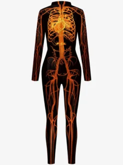 Combinaisons zentai monstre Halloween Combinaison d'Halloween pour femmes Scary Scary Scary Lycra Spandex Catsuit Zentai