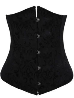 Corset & Bustier Sous-vêtements Femmes Coupe Cintrée Décors avec Boulces Métales Unicolore Sexy