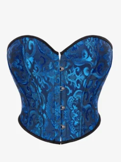 Corset noir Lingerie Shapewear Corsets noirs à boutons sur le devant pour femmes