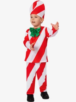 Cosplay De Noël Enfants Costumes De Bonbons De Noël Déguisement