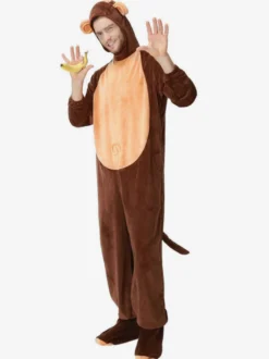 Costume Animaux Homme Costume De Singe Marron Foncé Costume Carnavals Déguisements Halloween