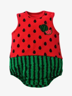 Costume Bébé Cadeau Noël Enfant De Costume Pastèque Déguisements Halloween Combinaison