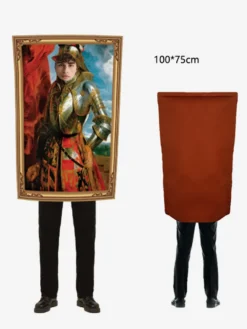 Costume de cosplay Mona Marie Lisa Curie Albert pour Halloween fille avec boucle d'oreille en forme de poire