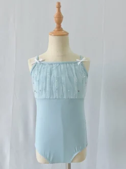 Costume de danse classique pour enfant robe de ballerine en polyester lavande costumes de danse