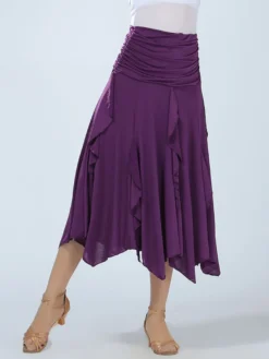 Costume de danse de salle de bal Jupe Maxi de haute performance féminine Déguisements Halloween