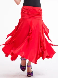 Costume de danse de salle de bal Jupe Maxi de haute performance féminine Déguisements Halloween