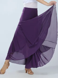 Costume de danse de salle de bal Découpe rouge pour femme Long Swing Jupe Déguisements Halloween
