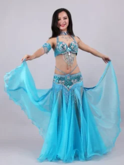 Costume de danse du ventre pour femme ensemble de 5 pièces