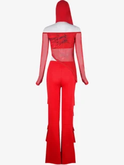 Costume de danse jazz pour femme ensemble trois pièces pantalon et chapeau