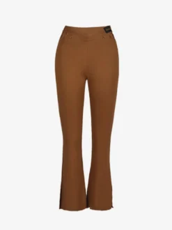 Costume de danse latine marron café pantalon en Polyester pour femmes Costume de danse latine élégant