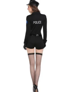 Costume de flic Déguisements Halloween femmes Sexy Combinaisons manches longues Outfit