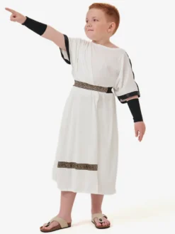 Costume de jeu de rôle de guerrier de la mythologie grecque et romaine antique pour enfant