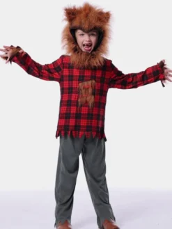 Costume De Loup-Garou Animal De Noël Enfants Spectacle Déguisement