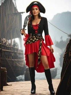 Costume de pirate pour femme déguisement de scène costume d'Halloween