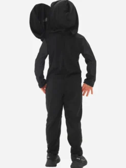 Costume de squelette d'Halloween pour enfants masque à deux têtes et combinaison tenue de scène