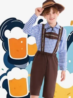 Costume d'Oktoberfest pour garçon ensemble 3 pièces Allemagne