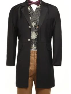 Costume Opéra rétro long noir gabardine Déguisements Halloween