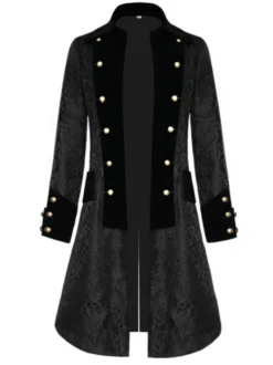 Costume rétro noir moyen âge velours rétro Opéra homme Déguisements Halloween