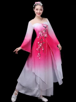 Costumes Chinois Danse Traditionnelle Costumes de Carnaval Costume 2 Pièce Déguisements Halloween