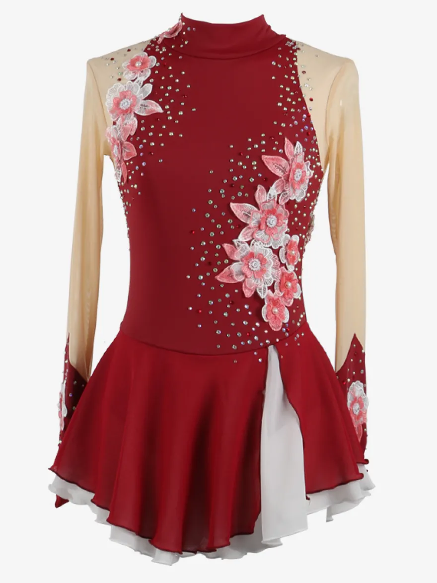 Costumes de danse de patinage artistique pour filles simples et généreux robe de compétition de patinage artistique pour femmes justaucorps de gymnastique