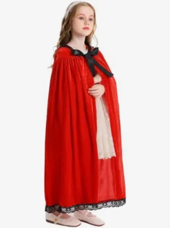 Costumes de Noël pour filles avec cape noire