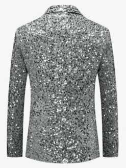 Costumes de Performance rétro Sequni pour hommes dorés pardessus rétro pour hommes