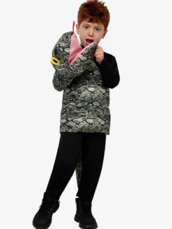 Costumes de serpent pour enfants pour Halloween Carvinal Top et combinaison