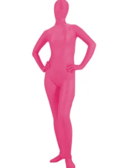 Costumes de Zentai rose lycra pour Déguisements Halloween Morphsuits Déguisements Halloween