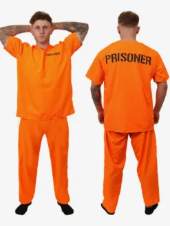 Costumes d'Halloween pour enfants Ensemble de polyester d'Halloween orange Pantalon haut pour enfant