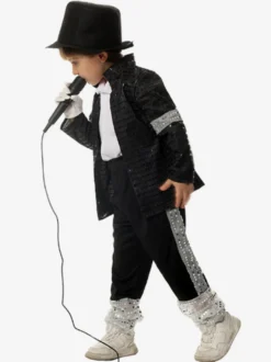 Costumes d'Halloween pour enfants Ensemble d'Halloween noir Pantalon en polyester pour enfants