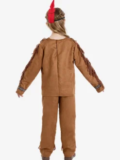 Costumes d'Halloween pour enfants Ensemble d'Halloween marron café Couvre-chef en polyester pour enfants Pantalons