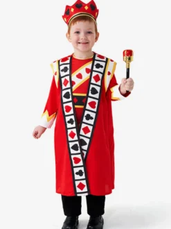 Costumes d'Halloween pour enfants Ensemble de couvre-chef en polyester rouge pour Halloween