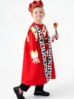 Costumes d'Halloween pour enfants Ensemble de couvre-chef en polyester rouge pour Halloween