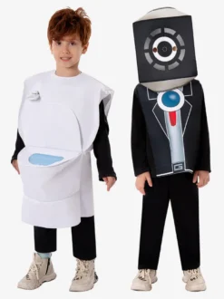 Costumes d'Halloween pour enfants Gilet blanc en polyester pour enfants