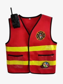 Costumes d'Halloween pour enfants Ensemble d'Halloween rouge Gilet accessoire en polyester pour enfants