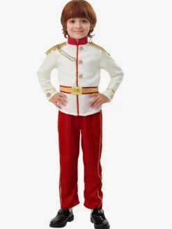 Costumes d'Halloween pour enfants Ensemble rouge en polyester pour Halloween Haut et pantalon pour enfants