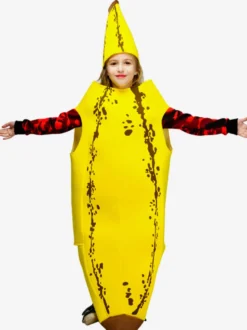 Costumes Marchandises de vacances Costumes de vacances Halloween Drôle Jaune Fibre de polyester