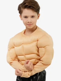 Costumes Muscle Halloween Enfants Garçon Haut En Polyester