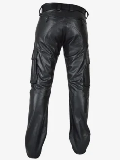 Costumes rétro en cuir PU rétro maigre noir Vintage pour homme