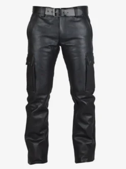 Costumes rétro en cuir PU rétro maigre noir Vintage pour homme