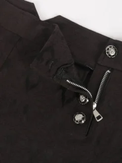 Costumes rétro en polyester rétro vintage noir pour homme