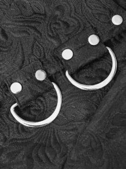 Costumes rétro à manches longues en polyester rétro vintage noir pour homme