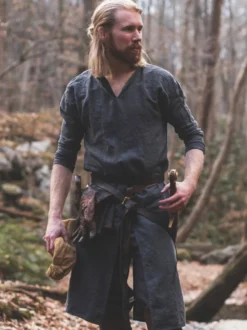 Costumes rétro à manches longues en polyester rétro vert vintage pour homme