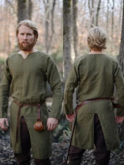 Costumes rétro à manches longues en polyester rétro vert vintage pour homme