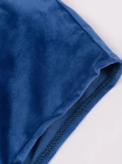 Costumes rétro sans manches en polyester rétro bleu vintage pour homme