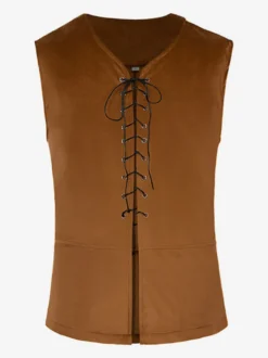 Costumes rétro sans manches en polyester rétro bleu vintage pour homme