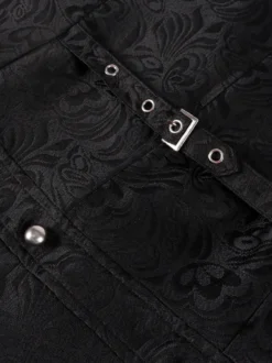 Costumes rétro sans manches en polyester vintage noir pour homme