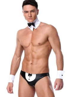 Costumes Sexy Hommes Déguisement Sexy Halloween Bicolores Tenue Sexy
