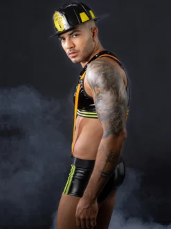 Costumes sexy pour hommes Firefigter Rave Club Hauts et pantalons